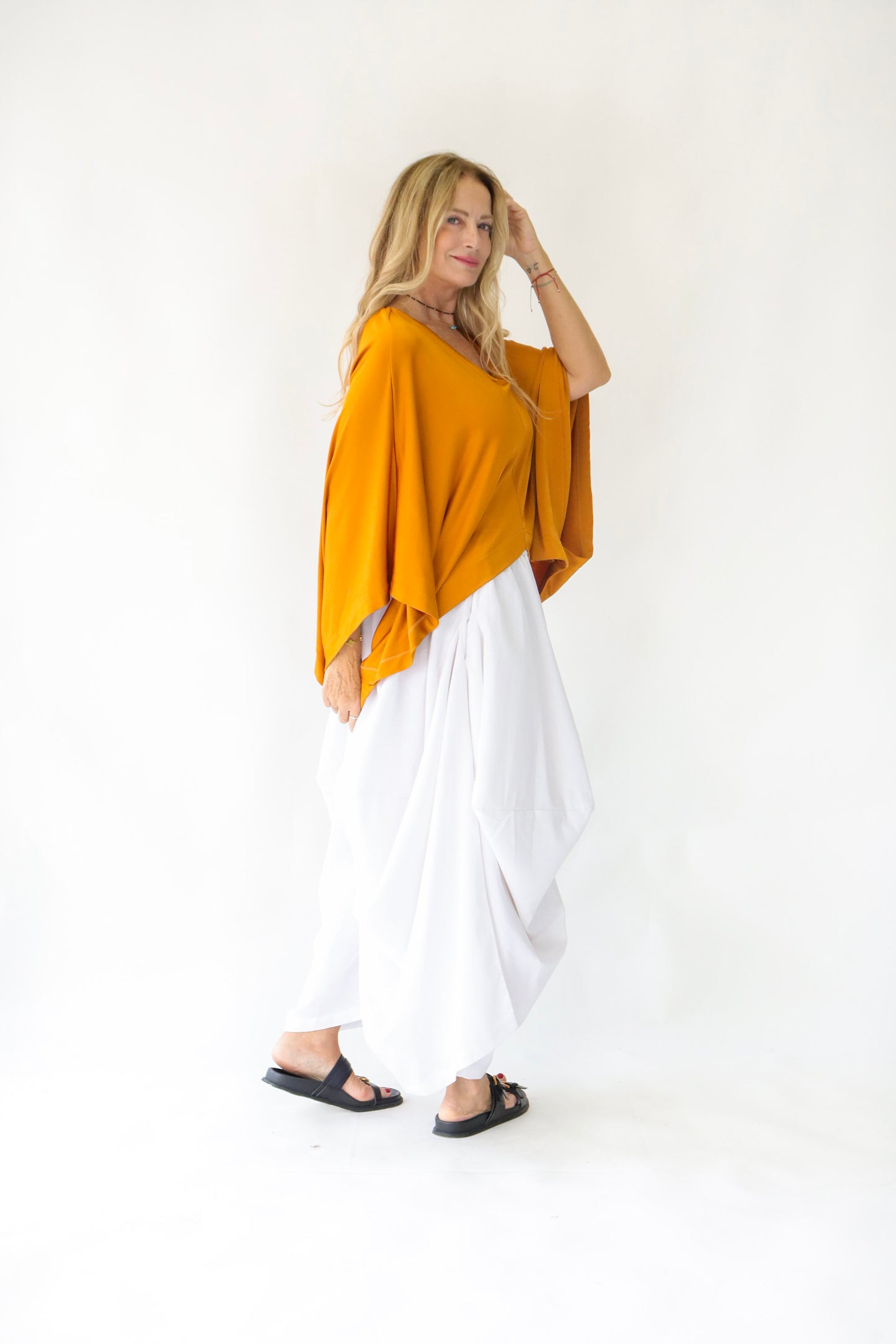 Calça Desconstruída em Linho