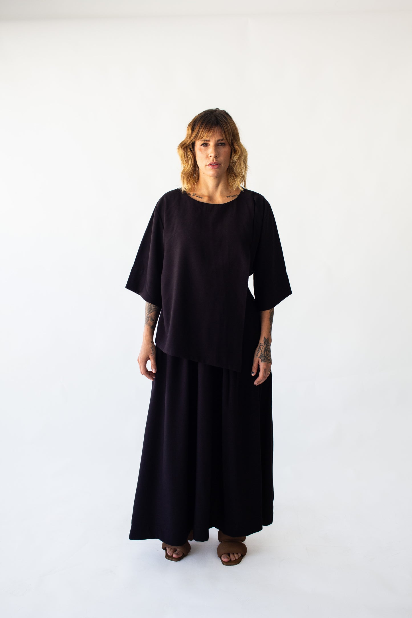 Vestido Utilitário em Alfaiataria