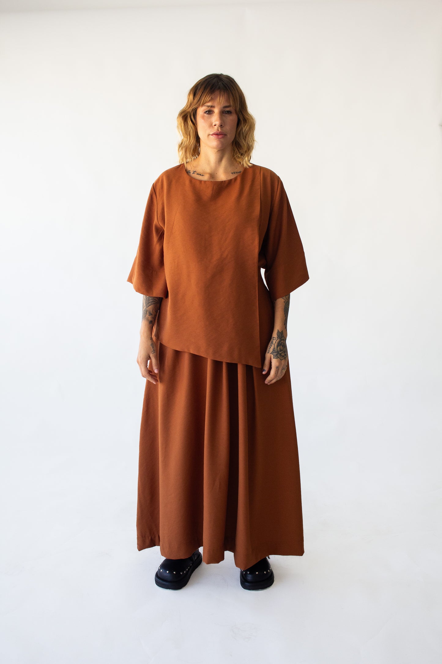 Vestido Utilitário em Alfaiataria