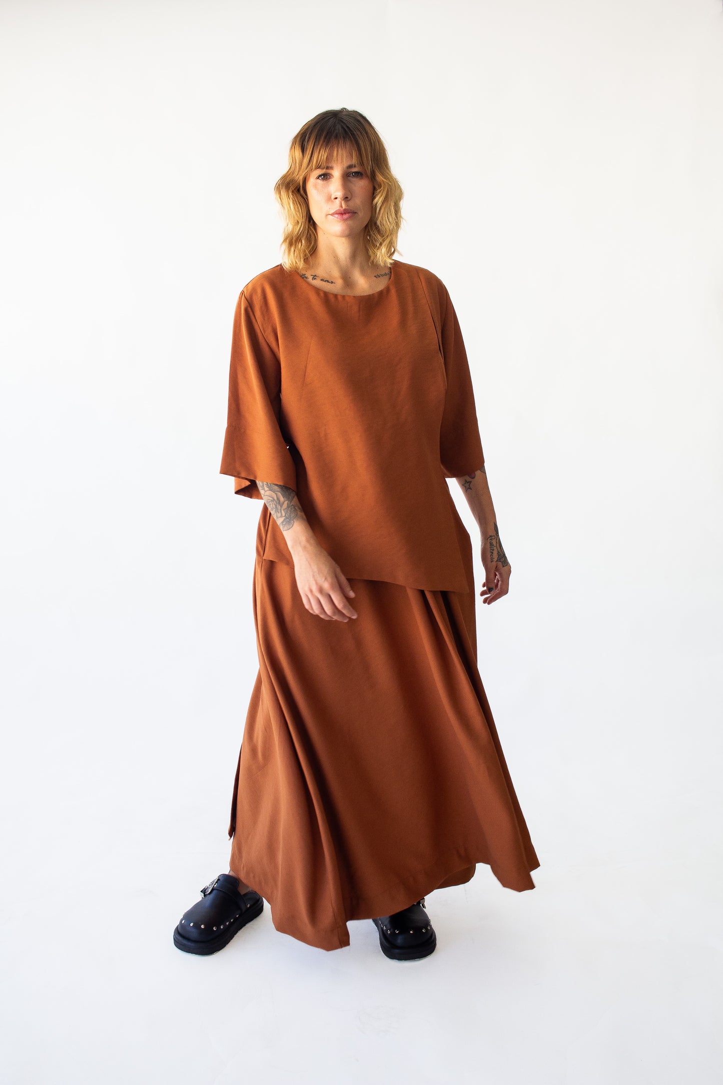 Vestido Utilitário em Alfaiataria