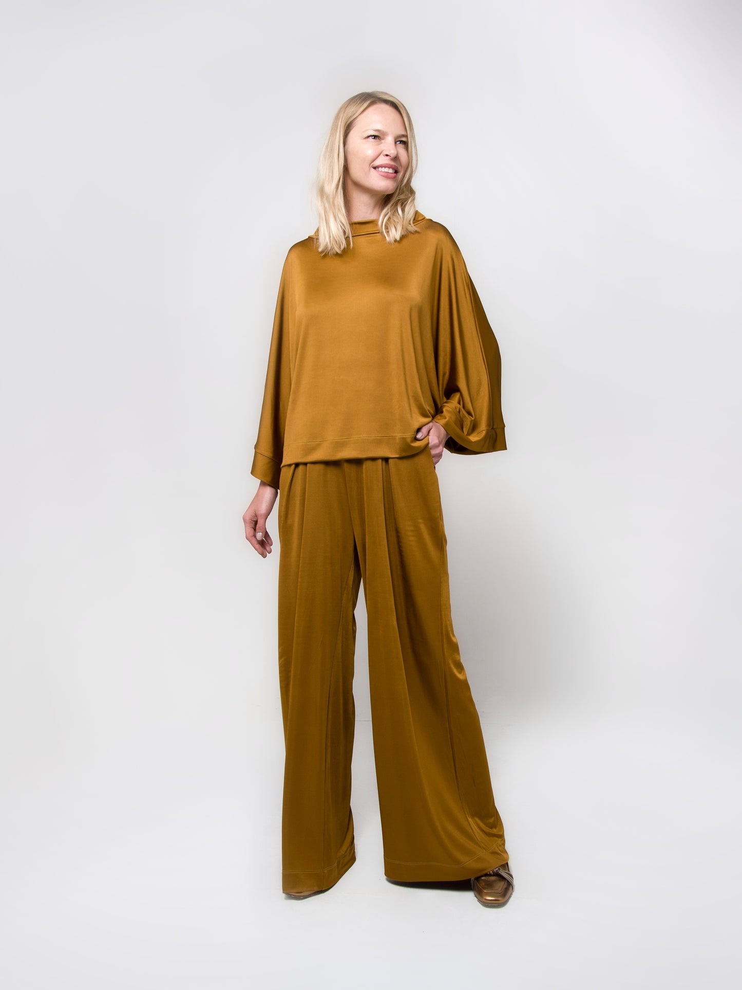 Calça Pantalona Jersey