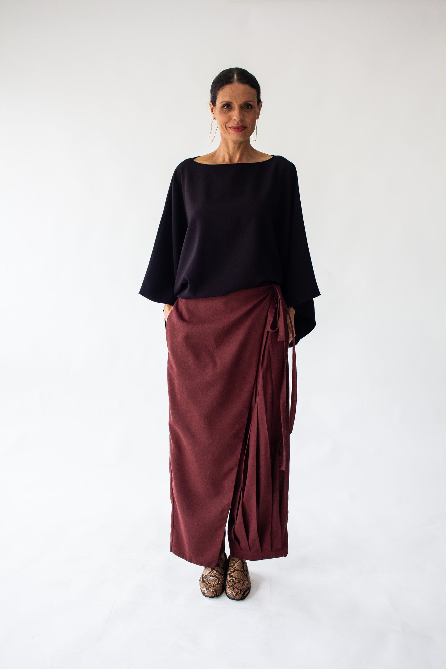 Calça Pregas em Linho