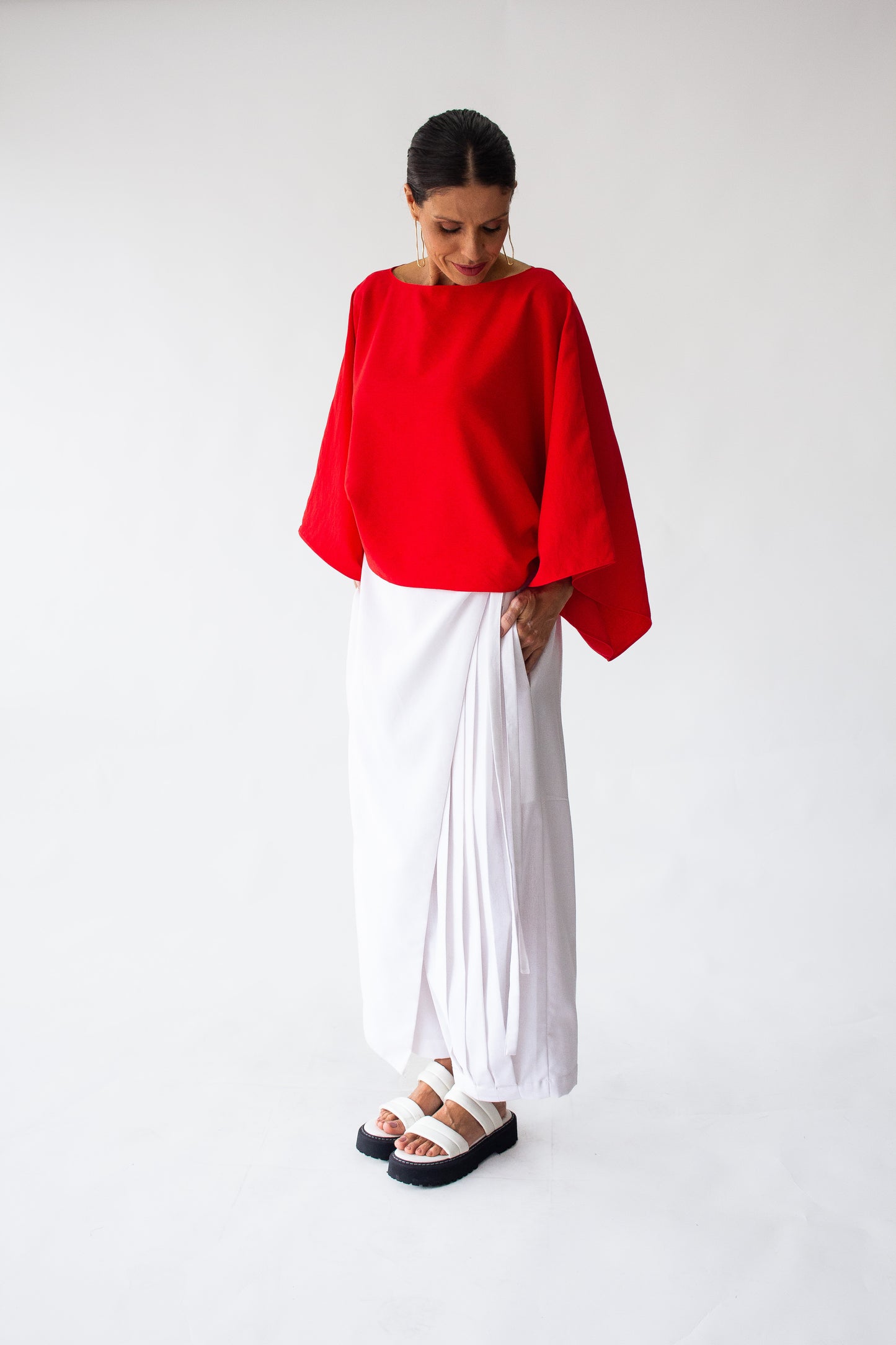 Calça Pregas em Linho