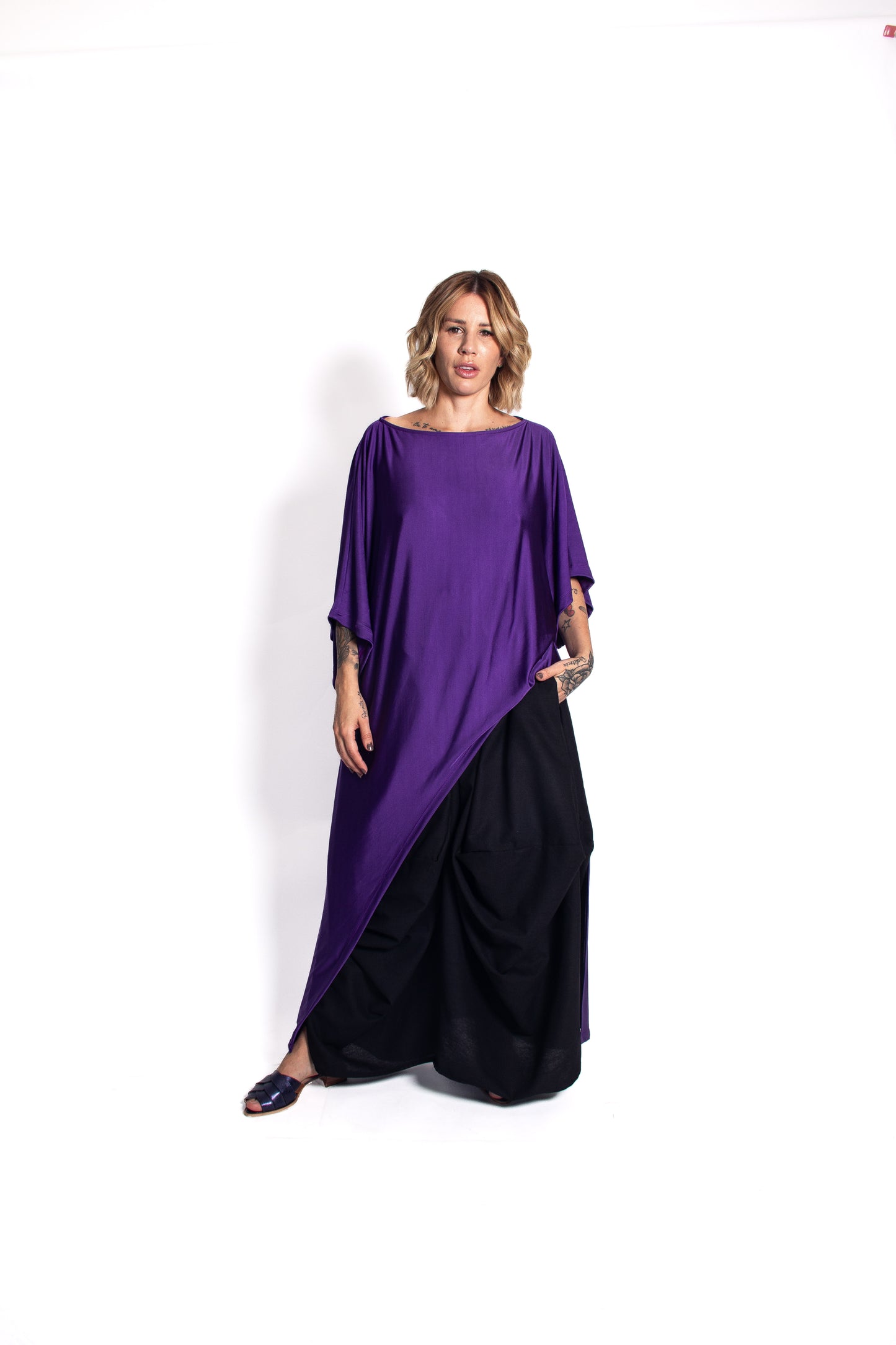Blusa Alongada em Jersey