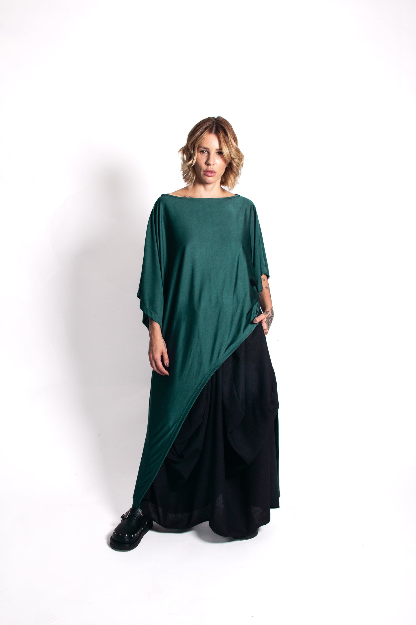 Blusa Alongada em Jersey