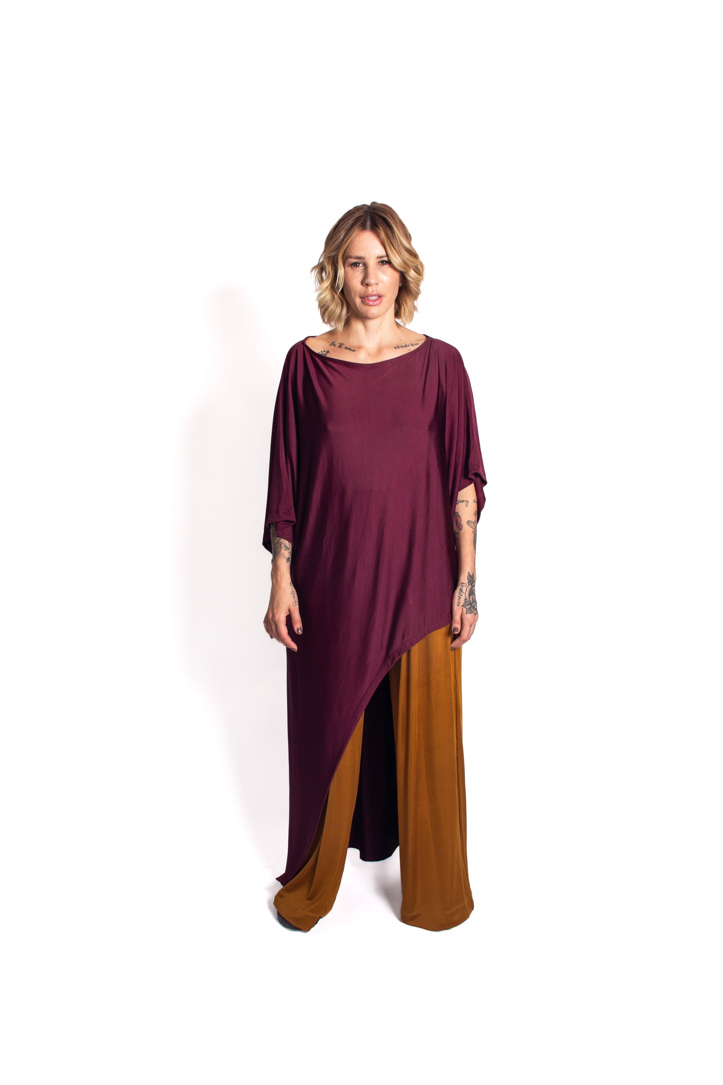 Blusa Alongada em Jersey