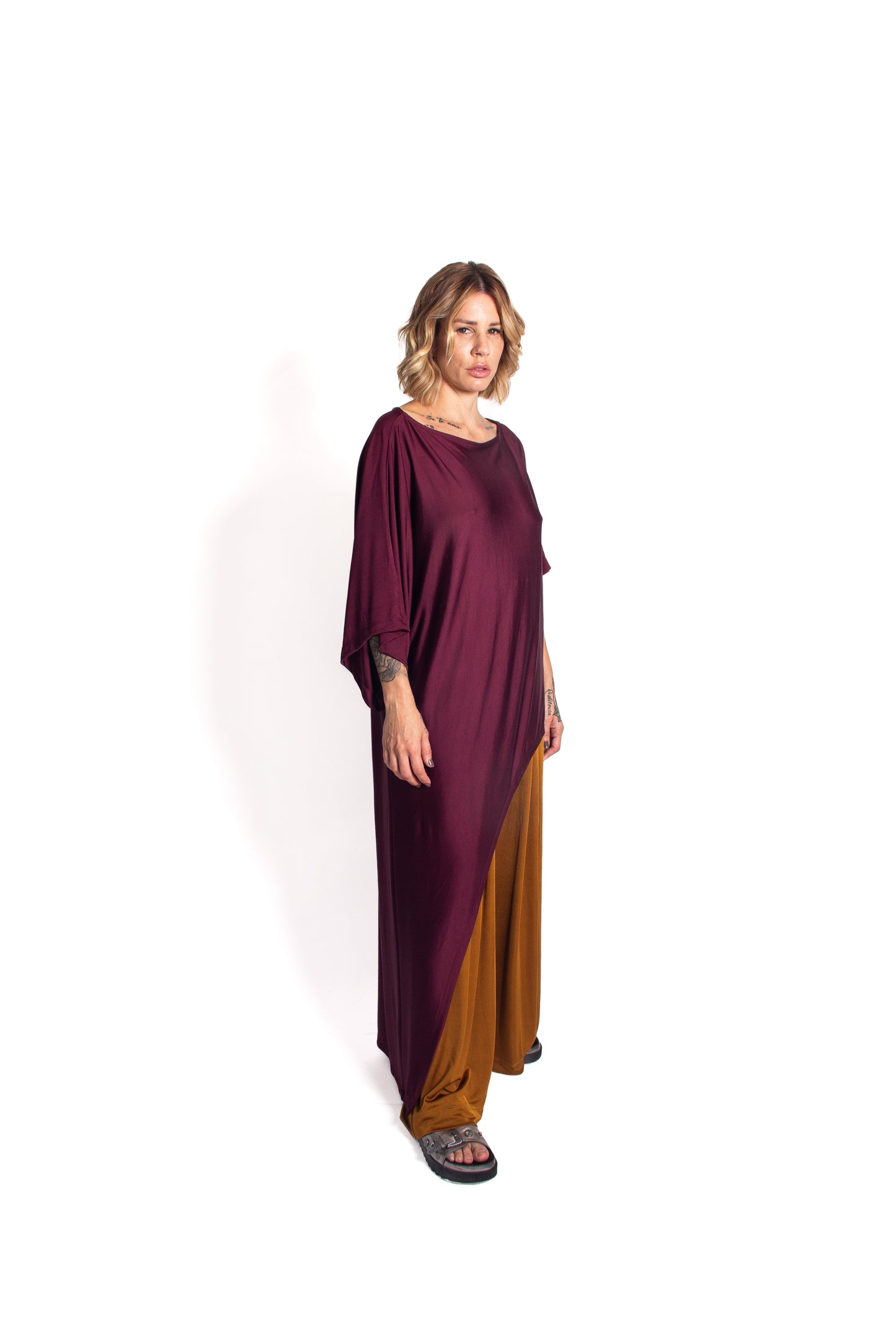 Blusa Alongada em Jersey